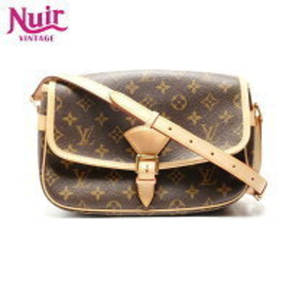 Louis Vuitton Sologne Monogram Shoulder Bag Brown